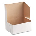 Bakery Boxes & Containers | SCT SCH 0911 6.25 in. x 3.75 in. x 2.13 in. Paper One-Piece Non-Window Bakery Boxes - White (250/Bundle) image number 1