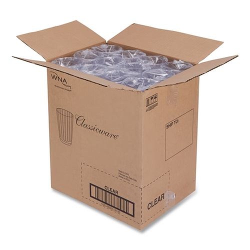 Cups | WNA WNA CC12240 Classic Crystal 12 oz. Tall Fluted Plastic Tumblers - Clear (240/Carton) image number 0