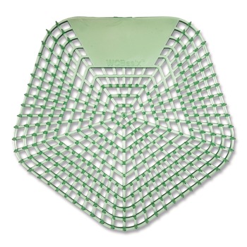TOILET AND URINAL DEODORIZERS | Boardwalk WCBX-P-010I010I-02-AAS80- 0.11 oz WCBasix Urinal Screen - Cucumber Twist Scent, Green (10/Box)