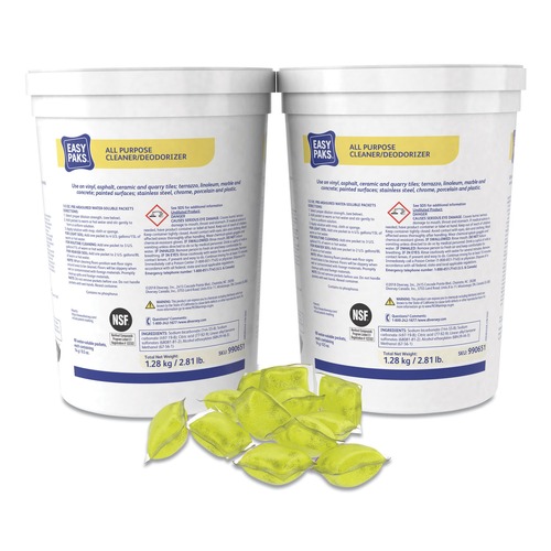 All Purpose Cleaners & Degreasers | Easy Paks 990651 0.5 oz. Packet All-Purpose Cleaner/Deodorizer (180/Carton) image number 0