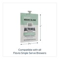 Coffee - Caffeinated | FLAVIA 48013 0.25 oz. Pouch Alterra Coffee Freshpack - Decaf House Blend (100/Carton) image number 7