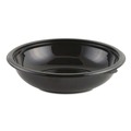 Food Containers & Lids | Anchor 4548432 32 oz. 8-1/2 in. x 2.14 in. Plastic Diameter Crystal Classics Bowl - Black (300/Carton) image number 2