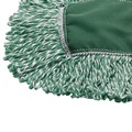 Mop Heads | Rubbermaid Commercial FGJ85700GR00 48 in. x 5 in. Microfiber Looped-End Dust Mop Heads - Green (12/Carton) image number 3