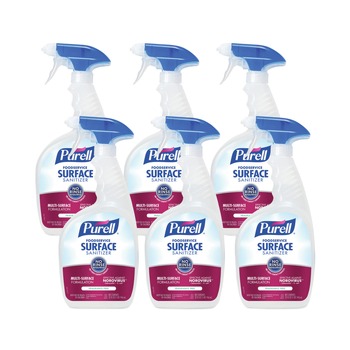 DISINFECTANTS AND SANITIZERS | PURELL 3341-06-RTL 32 oz. Bottle with Spray Trigger Attached Foodservice Surface Sanitizer - Fragrance Free (6/Carton)