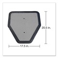 Safety Mats | Big D Industries 666800 17.5 in. x 20.5 in. Deo-Gard Disposable Urinal Mat - Mountain Air, Charcoal (6/Carton) image number 2