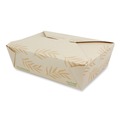 Food Containers & Lids | World Centric TO-NT-3 6.25 in. x 8.7 in. x 2.5 in. 65 oz. Sugarcane No Tree Folded Takeout Containers - Natural (200/Carton) image number 0