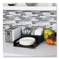Cutlery Dispensers | Mind Reader PSNAPUT-BLK 15.2 in. x 11.5 in. x 4.45 in. Network Collection Utensil, Napkin and Plate Countertop Plastic Organizer - Black image number 5