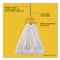 Mop Handles | Rubbermaid Commercial FGH14600GY00 Invader Fiberglass Side-Gate 1 in. Diameter x 60 in. Wet-Mop Handle - Gray/Yellow image number 3