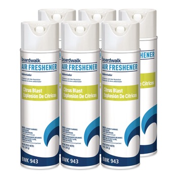 Boardwalk BWK943 10 oz. Aerosol Spray Air Freshener - Citrus (6/Carton)