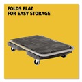 Carts & Trucks | Rubbermaid Commercial FG440000BLA 20.5 in. x 32.5 in. 250 lbs. Capacity Utility-Duty Home/Office Cart Platform - Black image number 1