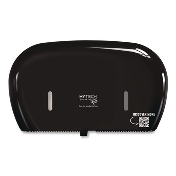 Papernet 419485 5.5 x 15.7 x 9.8 HyTech Seas Mini JRT Twin Dispenser - Black (1/Carton)