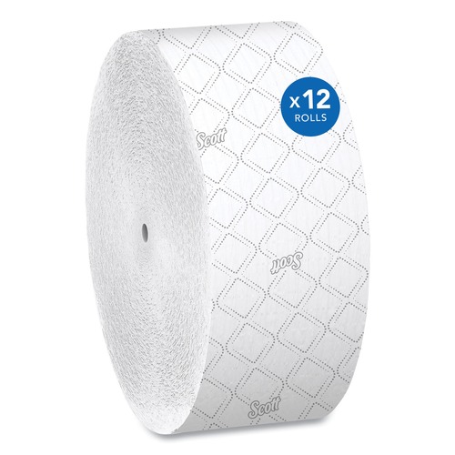Toilet Tissues | Scott 07006 Essential Coreless JRT Septic Safe 1150 ft. 2 Ply Tissues - White (12/Carton) image number 0