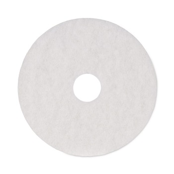Boardwalk BWK4016WHI 16 in. Diameter Polishing Floor Pads - White (5/Carton)