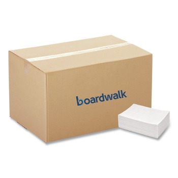 CLEANING CLOTHS AND WIPES | Boardwalk BWK-N8200 13 in. x 21 in. Foodservice Wipers - White (150/Carton)