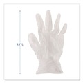 Janitorial Disposable & Single Use Gloves | Boardwalk BWK361SCT 3-3/5 mil Exam Vinyl Gloves - Small, Clear (1000/Carton) image number 9