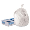 Low-Density Trash Bags | Boardwalk H5645TCKR01 23 Gallon 0.9 mil 28 in. x 45 in. Perforated Roll Linear Low Density Can Liners - Clear (25 Bags/Roll, 8 Rolls/Carton) image number 0