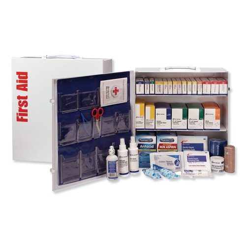 First Aid Kits | First Aid Only 90575 ANSI 2015 Class Aplus Type I and II Industrial First Aid Kit for 100 People with Metal Case (1-Kit) image number 0
