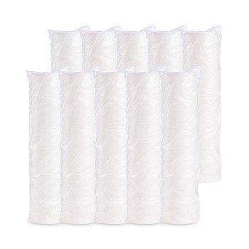 Dart 6JL Vented Plastic Lids for 3.5 oz to 6 oz. Foam Containers - White (1000/Carton)