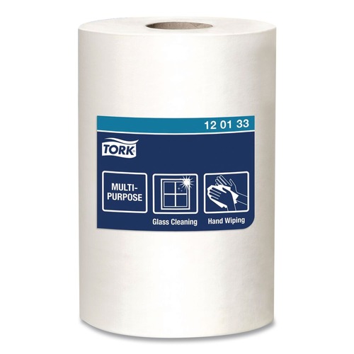 Perforated Roll & Hand Towels | Tork 120133 Advanced 1-Ply 8.25 in. x 11.8 in. Centerfeed Hand Towels - White (6/Carton) image number 0