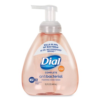 Dial Professional 1700098606 15.2 oz. Antibacterial Foaming Hand Wash - Original Scent (4/Carton)