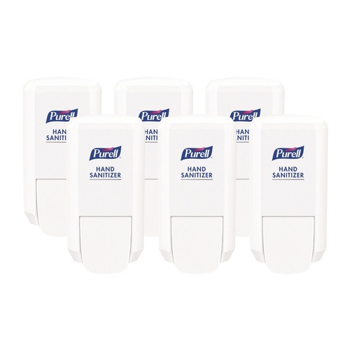 Hand Sanitizer Dispensers | PURELL 4121-06 1000 ml 5.14 in. x 3.83 in. x 10 in. CS2 Hand Sanitizer Dispenser - White (6/Carton) image number 0