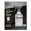 Perforated Roll & Hand Towels | Avery 60503 UltraDuty 3.5 in. x 5 in. GHS Chemical Waterproof and UV Resistant Labels - White (50/Box) image number 0