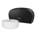 Toilet Tissue Dispensers | Morcon Paper VT1004 Valay 5.62 in. x 11.4 in. x 21.2 in. Small Core Jumbo Bath Tissue Dispenser - Black image number 1