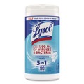 Cleaning Cloths & Wipes | LYSOL Brand 19200-89346 7 in. x 7.25 in. 1-Ply Disinfecting Wipes - Crisp Linen/White (6/Carton) image number 1