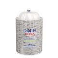 Bowls | Dixie SX20PATH Pathways Heavyweight 20 oz. Paper Bowls - Green/Burgundy (500/Carton) image number 2