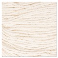 Mop Heads | Boardwalk BWK502WHEA 5 in. Super Loop Cotton/Synthetic Fiber Wet Mop Head - Medium, White image number 4