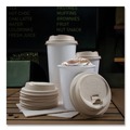Cup Lids | Dart LK316FBR ProPlanet Seal Molded Fiber Lids for Paper Cups Fits 10 oz. to 24 oz. Hot Cups - Tan (1000/Carton) image number 4