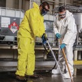 Cleaning Cloths & Wipes | Ansell 09816 A70 Chemical Spray Protection Coveralls - 3X-Large Yellow (12/Carton) image number 2