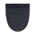 Safety Mats | Boardwalk PSUMP000I006M0021430L1 17.5 in. x 20 in. 2.0 Rubber Urinal Mat - Black (6/Carton) image number 0