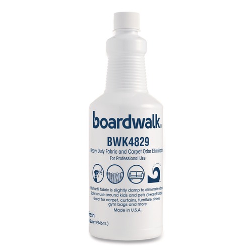 Air Fresheners & Odor Eliminators | Boardwalk SOEQ-P-000I006M-80-21430 32 oz. Bottle Fabric and Carpet Deodorizer - Fresh Scent (6/Carton) image number 0