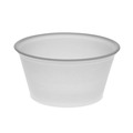 Cups | Pactiv Corp. YS200 2 oz. Plastic Portion Cup - Translucent (2400/Carton) image number 3