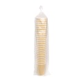 Cups | Karat C-KRC516 16 oz Ripple Hot Cups - Kraft/White (500/Carton) image number 2