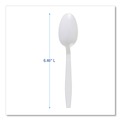 Disposable Spoons | Boardwalk BWKTEAHWPPWH Heavyweight Polypropylene Teapoons - White (1000/Carton) image number 4