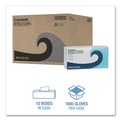 Janitorial Disposable & Single Use Gloves | Boardwalk 382LCTA 5 mil Disposable Examination Nitrile Gloves - Large, Blue (1000/Carton) image number 8