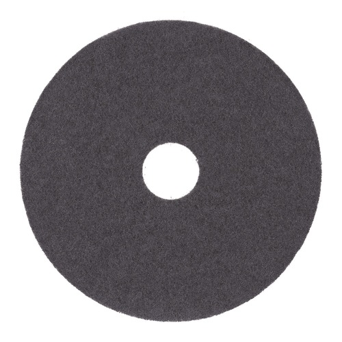 Floor Pads-Stripping | Boardwalk BWK4015BLA 15 in. Diameter Stripping Floor Pads - Black (5/Carton) image number 0