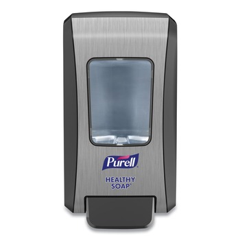 PURELL 5234-06 2000 ml 6.5 in. x 4.65 in. x 11.86 in. Fmx-20 Soap Push-Style Dispenser - Graphite/Chrome (6/carton)