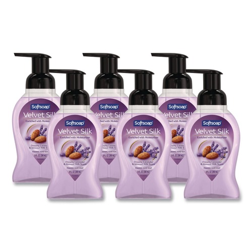 Hand Soaps | Softsoap 61052503 9 oz Liquid Hand Soap Foam - Dreamy Lavender and Almond Milk (6/Carton) image number 0