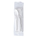 Cutlery Kits | Boardwalk BWK4KITWHPS 4-Piece Mediumweight Polystyrene Cutlery Kit - White (250/Carton) image number 1