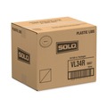 Cup Lids | SOLO VL34R-0007 Polystyrene Vented Hot Cup Lids Fits 4 oz Cups - White (100/Pack, 10 Packs/Carton) image number 4