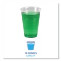 Cups | Boardwalk BWKTRANSCUP14PK 14 oz. Polypropylene Plastic Cold Cups - Translucent (50/Pack) image number 2
