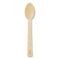Disposable Spoons | World Centric SP-BB-67 6.7 in. Bamboo Cutlery Spoon - Natural (2000/Carton) image number 0