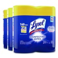 Cleaning Cloths & Wipes | LYSOL Brand 19200-80296 1-Ply 7 in. x 7.25 in. Disinfecting Wipes - Lemon and Lime Blossom Scent, White (3/Carton) image number 0