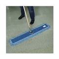 Mop Heads | Boardwalk BWK1148 48 in. x 5 in. Cotton/Synthetic Blend Dust Mop Head - Blue image number 6