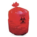 Waste Receptacles | Heritage A8046PR Healthcare Biohazard Printed Low-Density Can Liners Biohazard 45 gal 1.3 mil 40 x 46 Red Flat Pack (200/Carton) image number 3