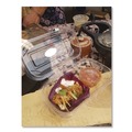 Perforated Roll & Hand Towels | Eco-Products EP-LC96 9 x 6 x 3 Renewable and Compostable Plastic Clamshell Hinged Food Containers - Clear (240/Carton) image number 2