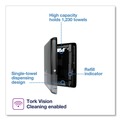 Towel Dispensers | Tork 552538 PeakServe Continuous 14.44 x 3.97 x 19.3 Hand Towel Dispenser - Black image number 1